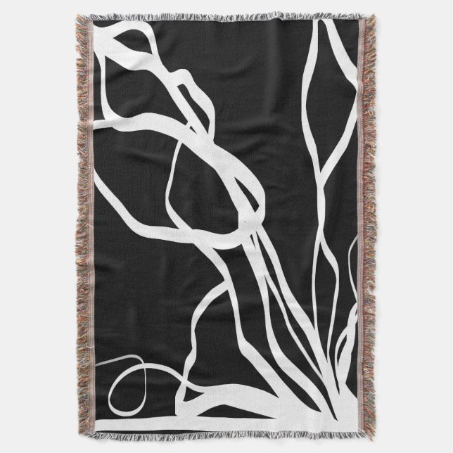 Couverture Bouquet Noir : Abstrait noir et blanc (devant Vertical)