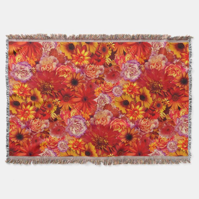 Couverture Bouquet Rojo brillant Floral Rich Rouge Hot Daisée (Devant)