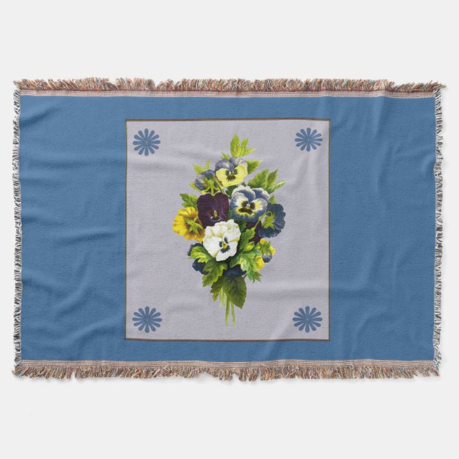 Couverture Bouquet Vintage des panneaux à lancer (Devant)