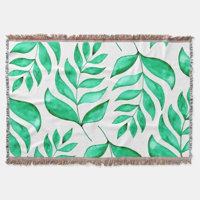 Couverture Branches d'aquarelle simples - vert (Devant)