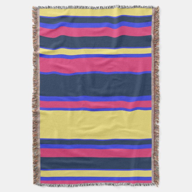 Couverture Brayures rose, jaune et bleue (devant Vertical)