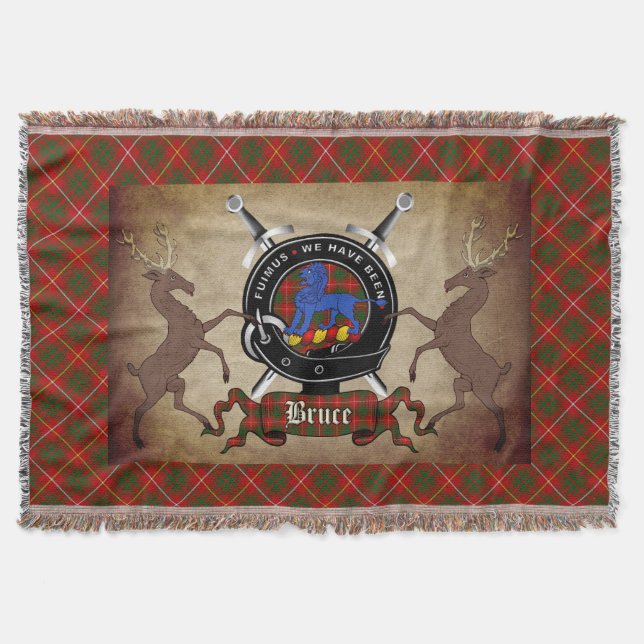 Couverture Bruce Clan Badge & Tartan Lance Blanket (Devant)