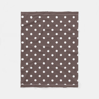Couverture brun chocolat d'ouatine de point de