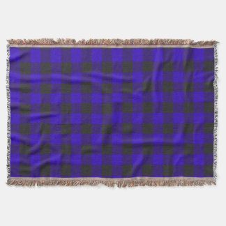 Couverture Buffalo Plaid Royal Blue Check