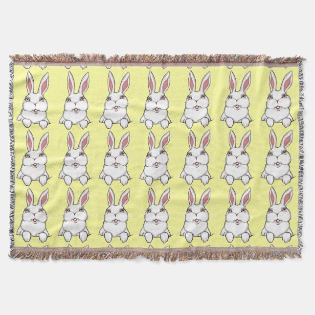 Couverture Bunny Blanket lapin de Pâques Lapin Jeter des couv (Devant)