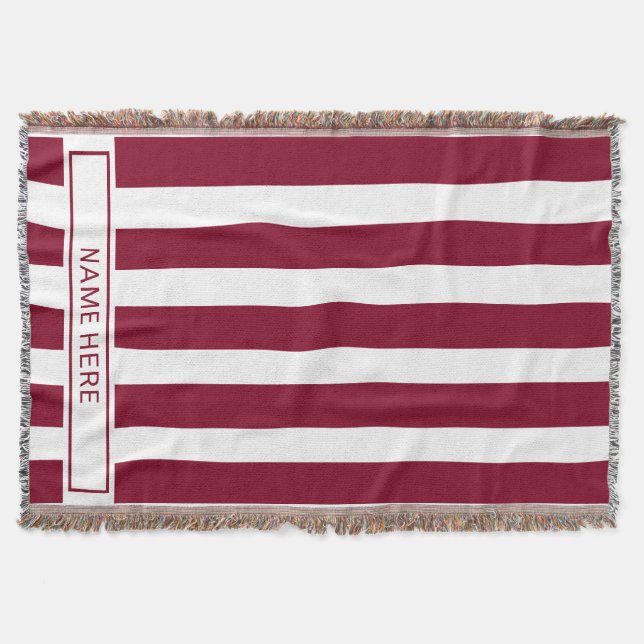 Couverture Burgundy personnalisée avec votre nom (Devant)