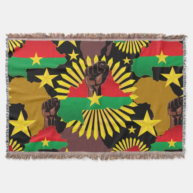 Couverture Burkina Faso Carte, drapeau et première révolution (Devant)