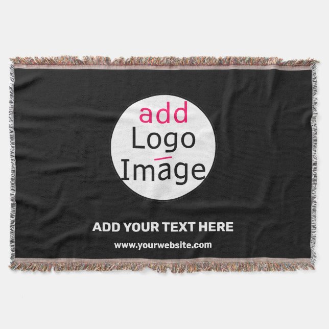 Couverture Business Chic Personnalisable noir blanc minimal (Devant)