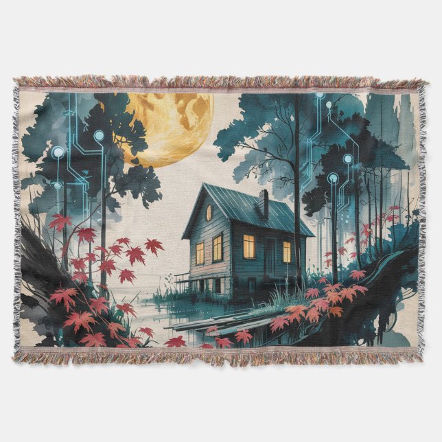 Couverture Cabane au Clair de Lune, Art de la Forêt Japonaise (Devant)