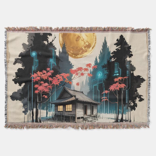 Couverture Cabane au Clair de Lune, Art de la Forêt Japonaise (Devant)