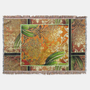 Couverture Cactus chinois vintage & Motif géométrique