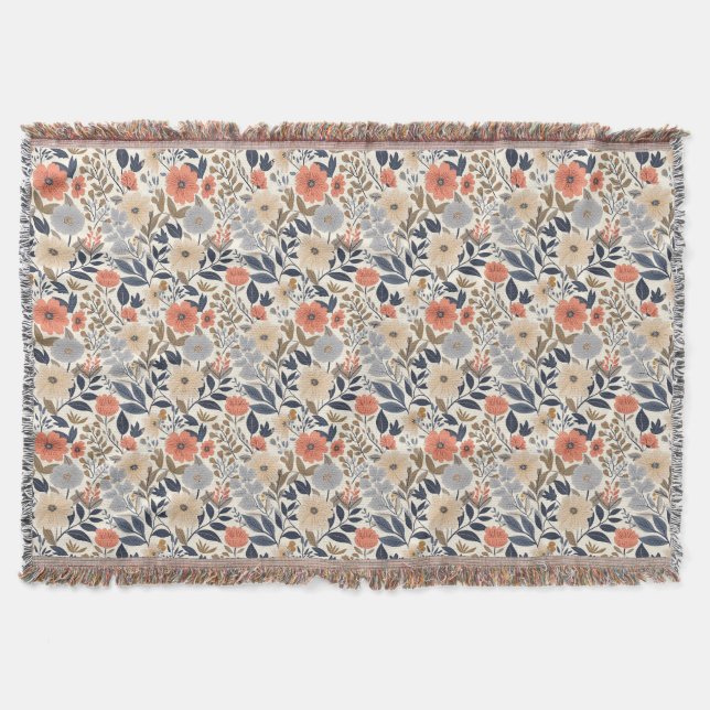 Couverture Cadeau d'anniversaire | Beige, rose et orange (Devant)
