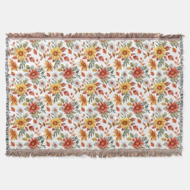 Couverture Cadeau d'anniversaire | Floral avec tournesols et  (Devant)