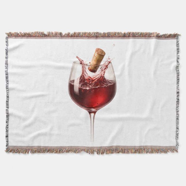 Couverture Cadeau de mariage Élégant Wine Splash Love Uncorke (Devant)