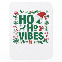 Couverture cadeau de Noël pour bébé - Fun Ho Ho Ho