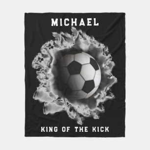 Couverture cadeau de soccer personnalisée