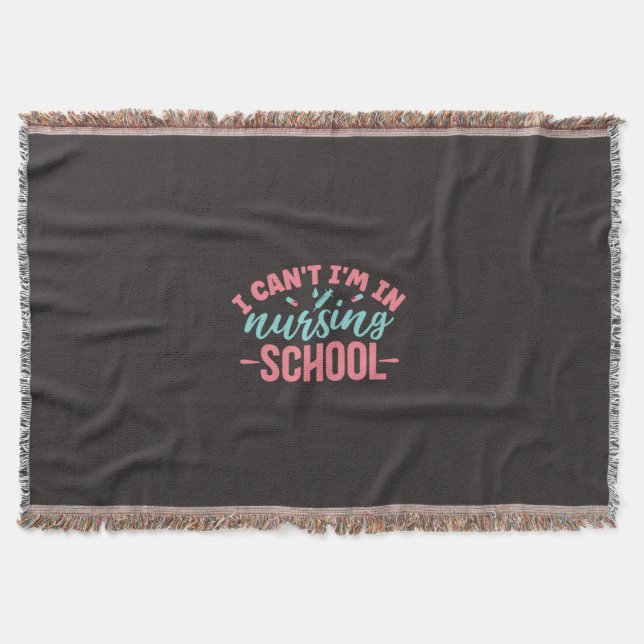 Couverture Cadeau infirmière | Je Suis À L'École De Soins Inf (Devant)