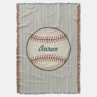 Couverture Cadeau personnalisé Vintage Sports de base-ball