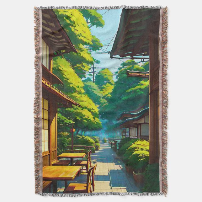 Couverture Café extérieur du jardin japonais (devant Vertical)