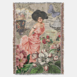 Couverture Café Lady Victorian Femme Rose Classy