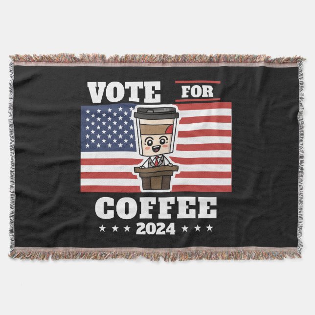 Couverture Café pour président, votez pour le café (Devant)