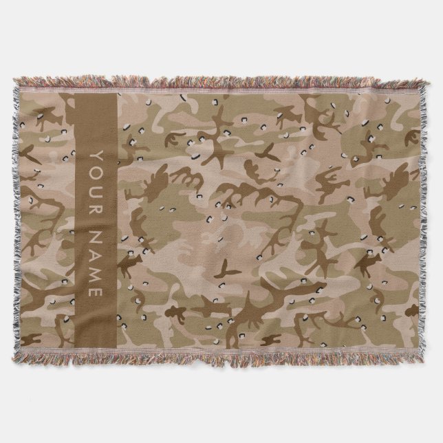 Couverture Cailloux de camouflage du désert, Votre nom, Perso (Devant)