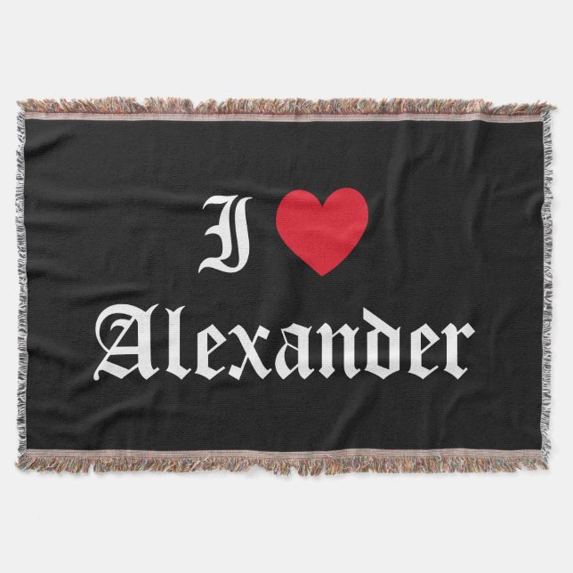 Couverture Calligraphie J'aime Alexandre (Devant)
