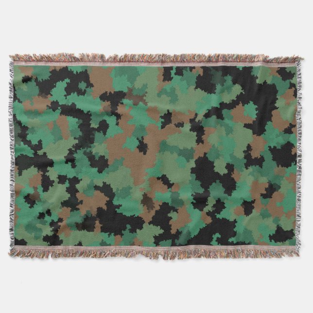Couverture Camouflage de la jungle verte de l'armée Design Mo (Devant)