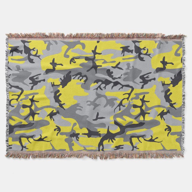 Couverture Camouflage jaune et gris, Militaire, Armée (Devant)