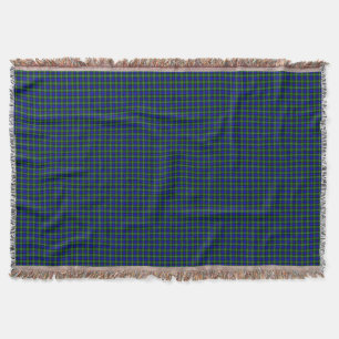 Couverture Campbell tartan bleu vert plaid