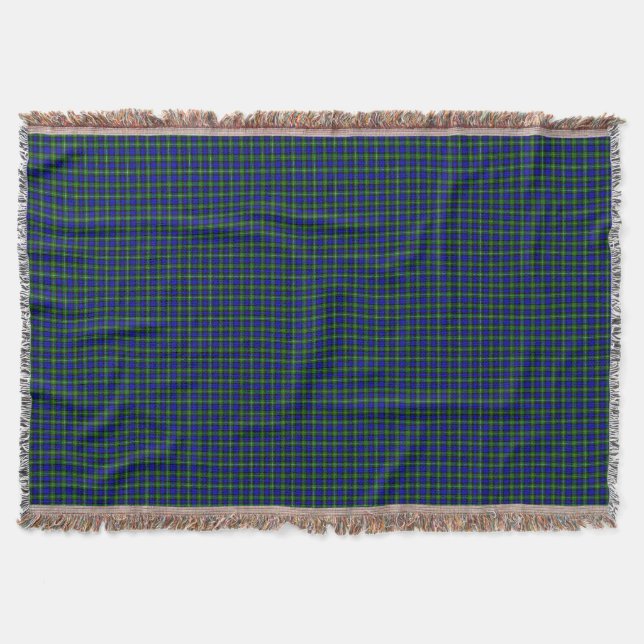 Couverture Campbell tartan bleu vert plaid (Devant)