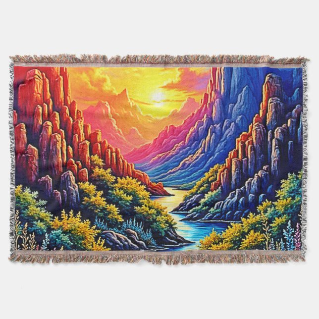 Couverture Canyon de la rivière Sunset Art (Devant)