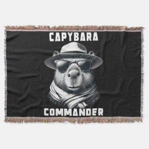 Couverture Capybara avec lunettes de soleil Capy Commander