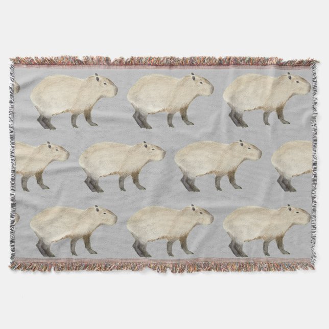 Couverture Capybara Lance Blanche (Devant)