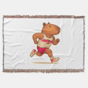 Couverture capybara soccer sport animal capybara athlet