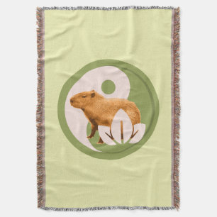 Couverture Capybara Zen Yin Yang Nature Paisible