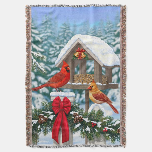 Couverture Cardinaux et nourriciers d'oiseaux de Noël (devant Vertical)