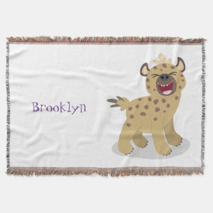 Couverture Caricature amusante hyena riant illustration