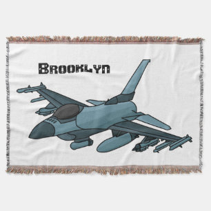 Couverture Caricature d'avion de chasse militaire