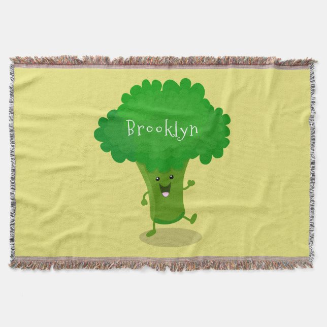 Couverture Caricature de brocoli dansant Cute kawaii (Devant)