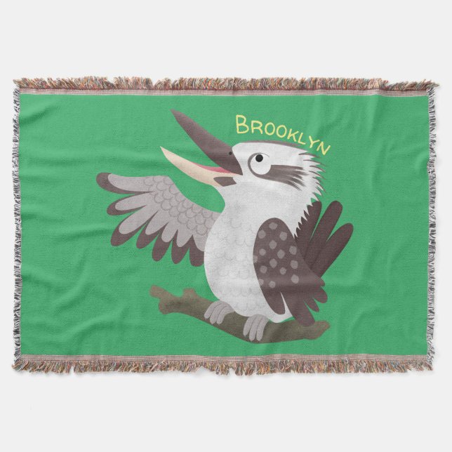 Couverture Caricature de kookaburra drôle et drôle (Devant)