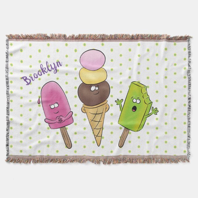 Couverture Caricature drôles de glace popsicle dessin animé t (Devant)