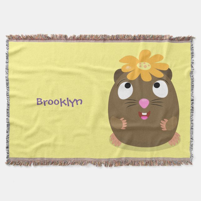 Couverture Caricature joyeuse de cobaye mignonne (Devant)