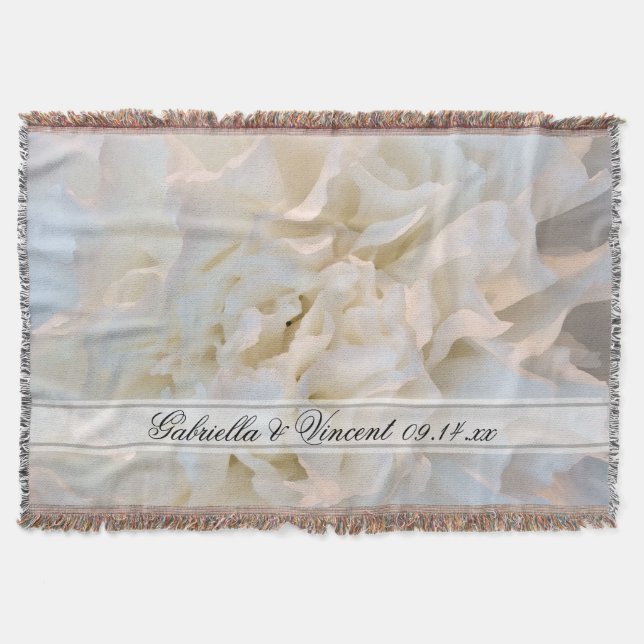 Couverture Carnation blanche Mariage Floral Keepsaké (Devant)
