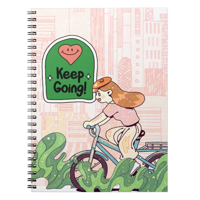 Couverture Carnet motivationnelle - "Continuez" (Devant)