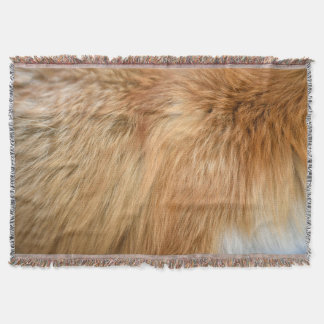 Couverture Carreau Motif de fourrure Red Fox