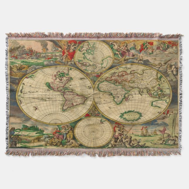 Couverture Carte ancienne du monde (Devant)