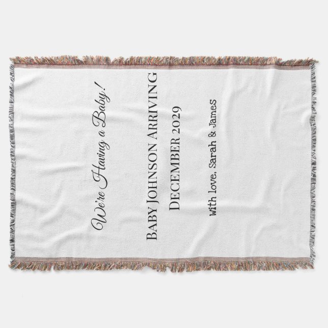 Couverture Carte de déclaration personnalisée pour bébé (Devant)