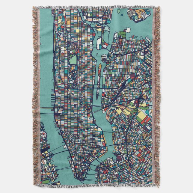 Couverture Carte de Manhattan New York (devant Vertical)