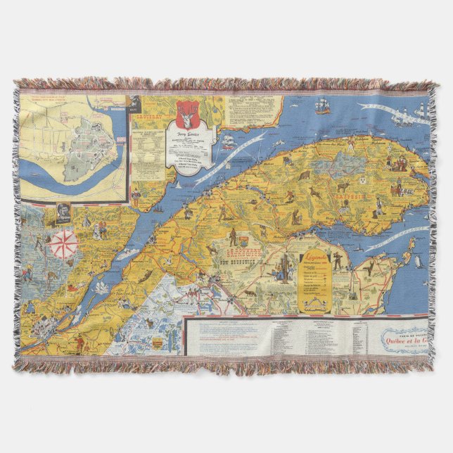 Couverture Carte de Vacanes, Québec, Gaspesie (Canada) (Devant)